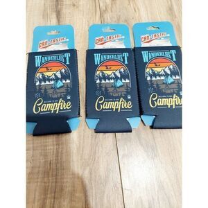 Insulated can sleeve Camping theme